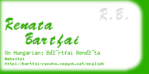 renata bartfai business card